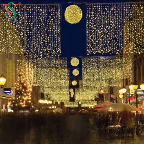 Esfera LED impermeable Navidad al aire libre 3D bolas de luz colgantes