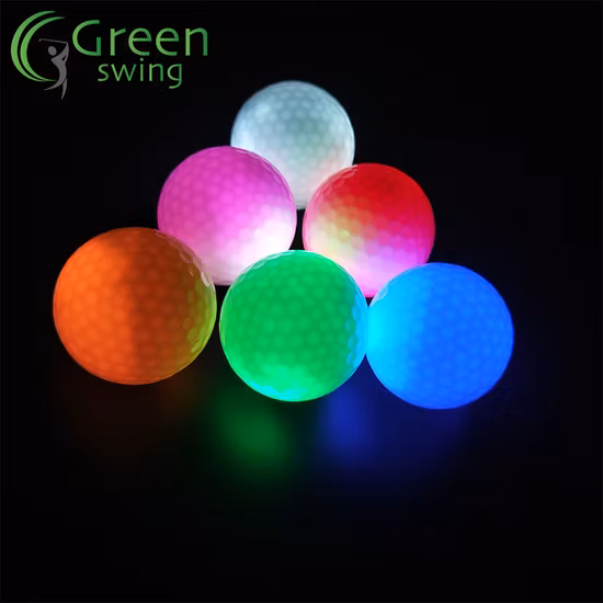 Pelota de golf intermitente LED más vendida para jugar de noche