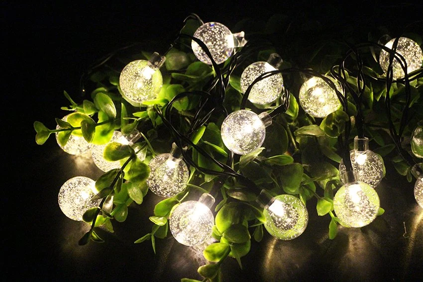 30 LED Solar Crystal Ball String Light for Patio/Garden/Party/Wedding Decoration