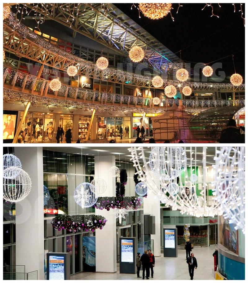 LED Sphere Waterproof Christmas Outdoor 3D Hanging Light Balls