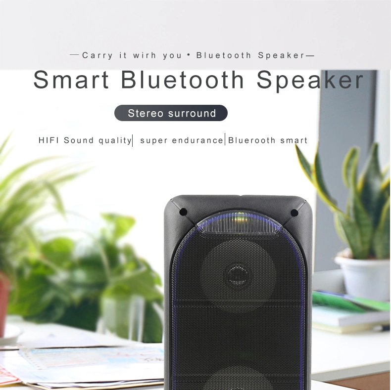 2022 Outdoor Portable Colorful LED Speakers Wholesale Wireless Stereo Bluetooth Speaker