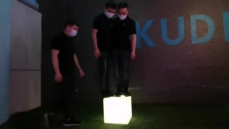 Cubo LED a prueba de agua Muebles PE Plasti⪞ Cubo LED iluminado