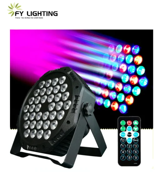 Profesional 18 36 LED RGB Party Plastic Flat PAR Light LED Work Smart Dance Floor Laser Party Disco Stage Light