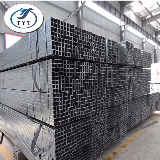 Tubo cuadrado galvanizado en caliente de sección hueca de China Ms